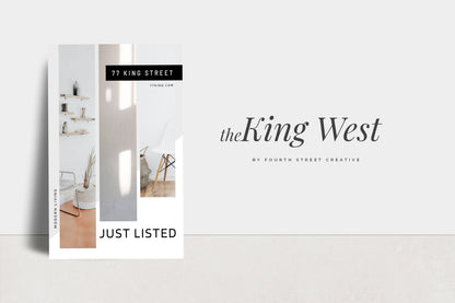 "The King West"  Postcard Flyer